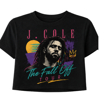 The Fall Off Tour J cole Womens Crop Top